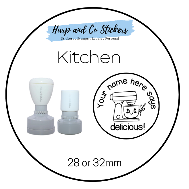 28 or 32mm Personalised Merit Stamp - Kitchen