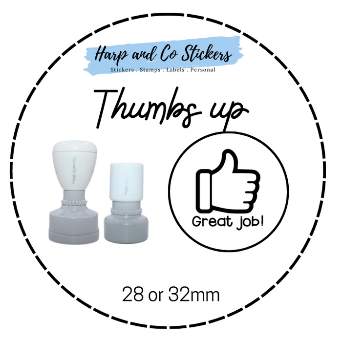 28 or 32mm Round Stamp - Thumbs Up
