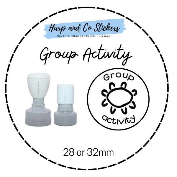 28 or 32mm Round Stamp - Group Activity