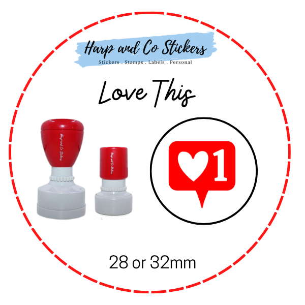 28 or 32mm Round Stamp - Love This