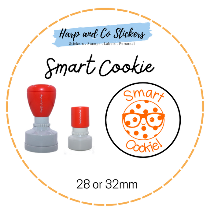 28 or 32mm Round Stamp - Smart Cookie