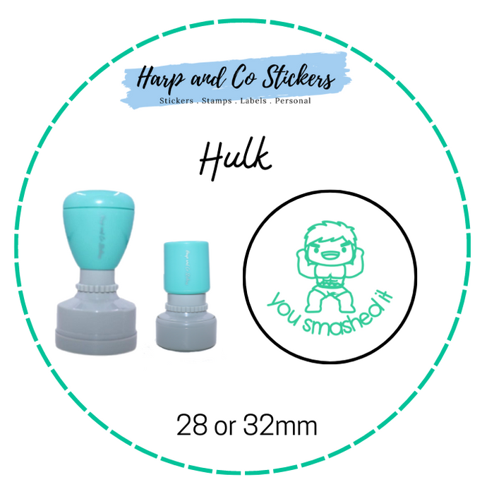 28 or 32mm Round Stamp - Hulk