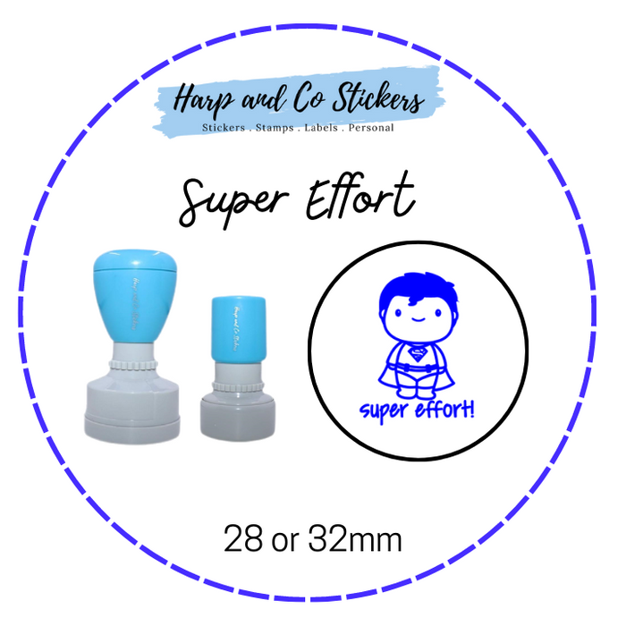 28 or 32mm Round Stamp - Super Effort