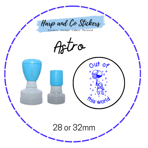 28 or 32mm Round Stamp - Astro