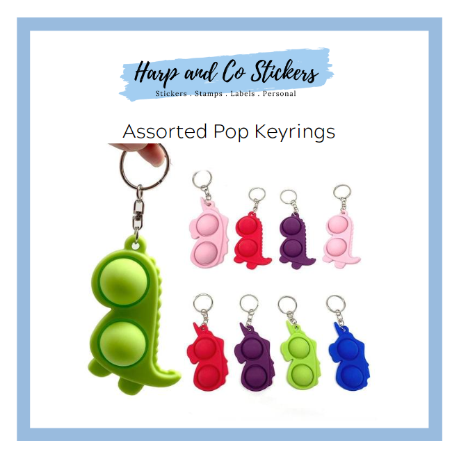 Pop Keyring - Assorted Colours
