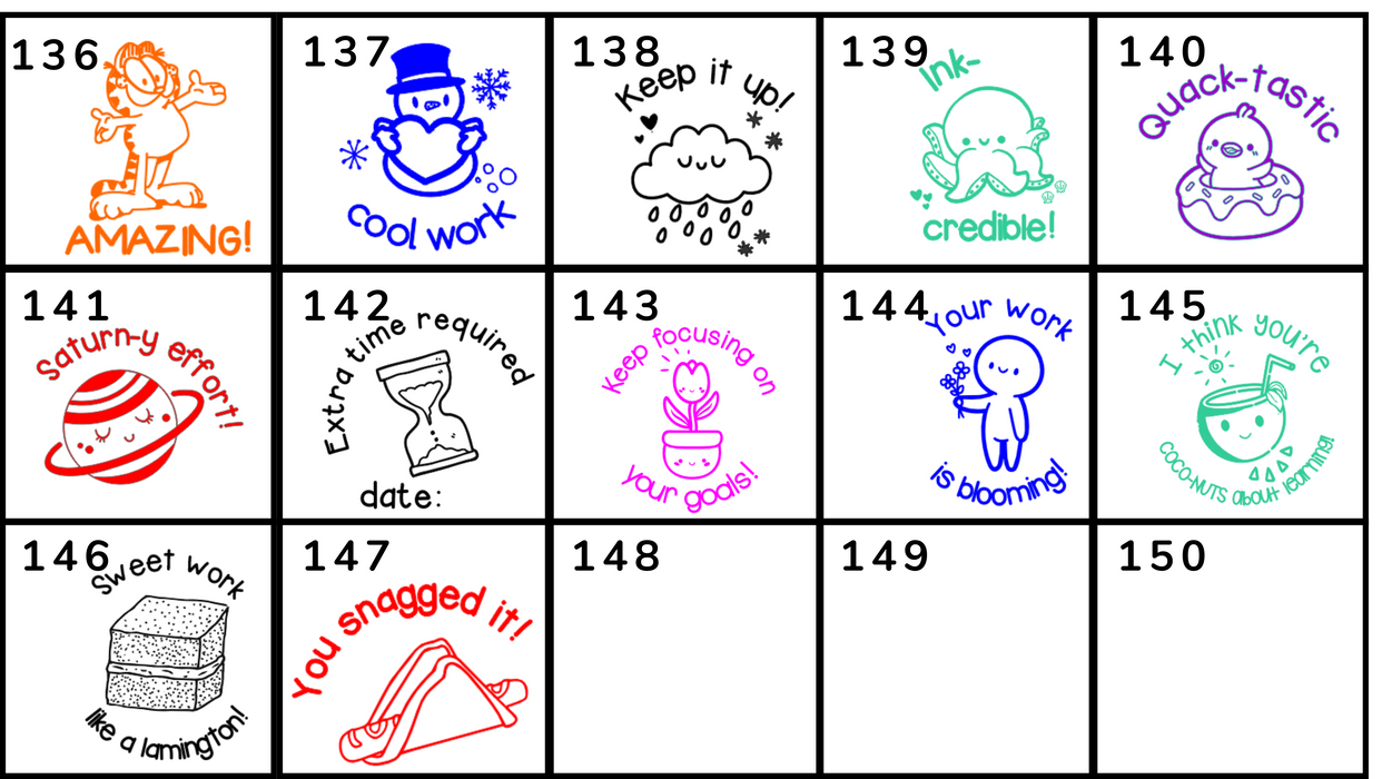 Clearance Merit Stamps (Multiple Sizes)