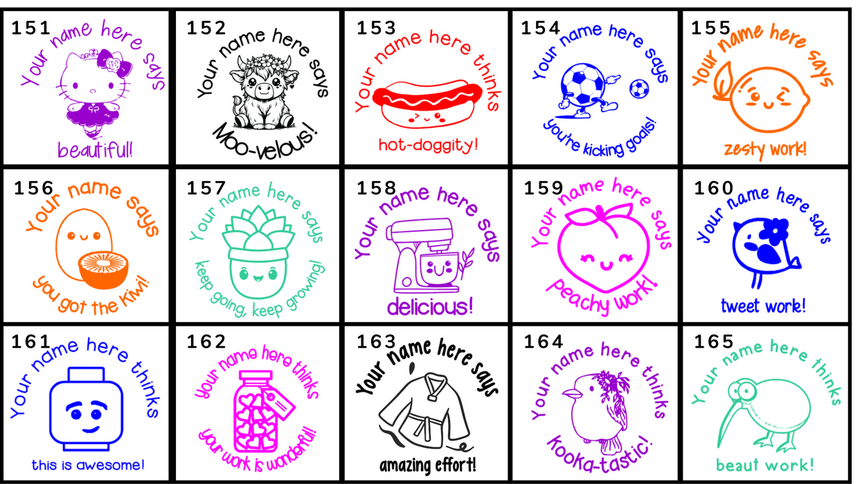 Clearance Personalised Stamp (Multiple Sizes)
