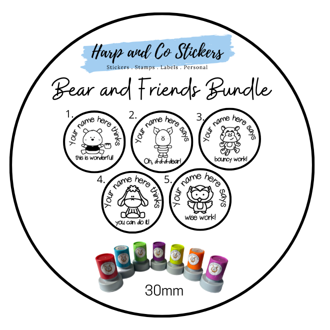 5 Bear and Friends Stamp Bundle
