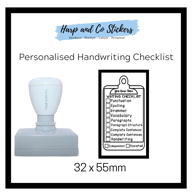 Personalised Writing Checklist