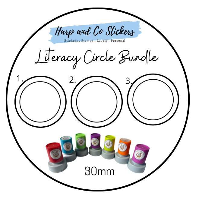 Literacy Circle Stamp Bundle