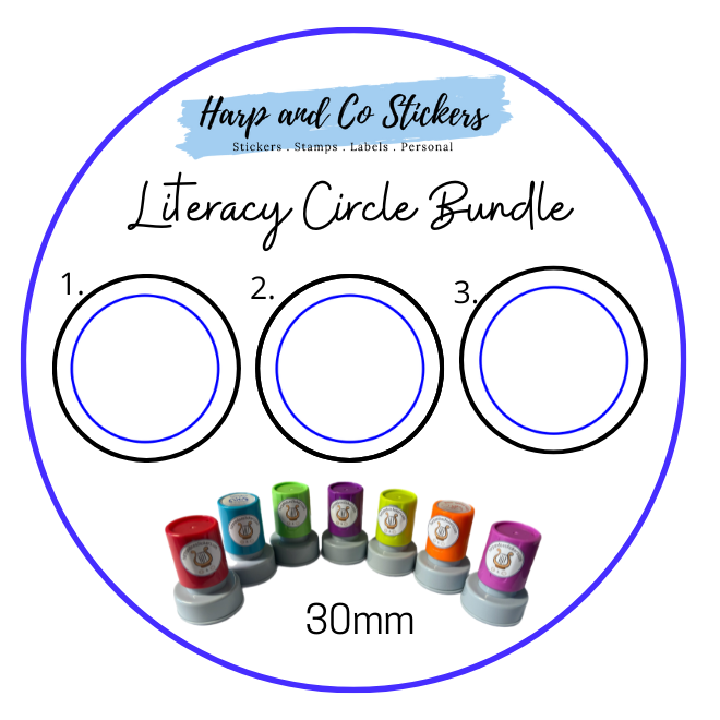 Literacy Circle Stamp Bundle