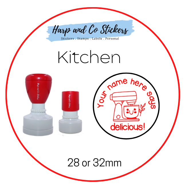 28 or 32mm Personalised Merit Stamp - Kitchen