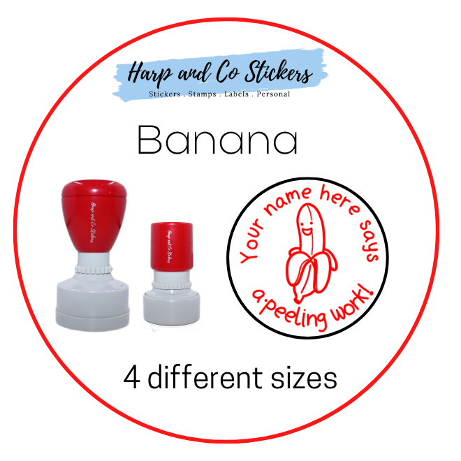 Personalised Merit Stamp - Banana