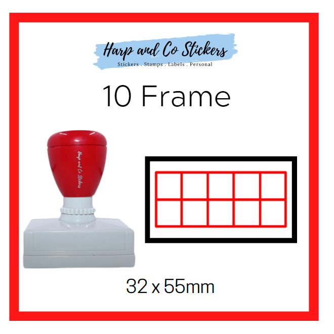 Rectangle 32 x 55mm stamp - 10 Frame