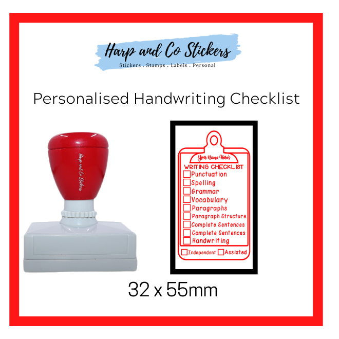 Personalised Writing Checklist