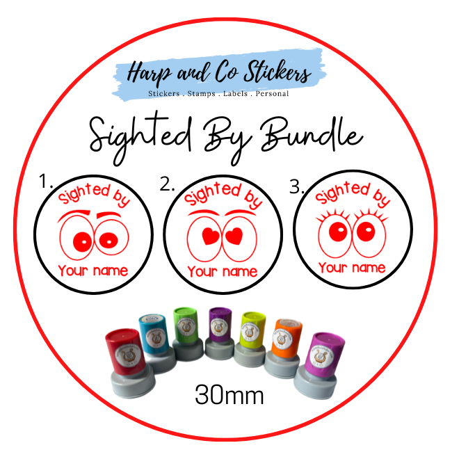 Sighted By Stamp Bundle