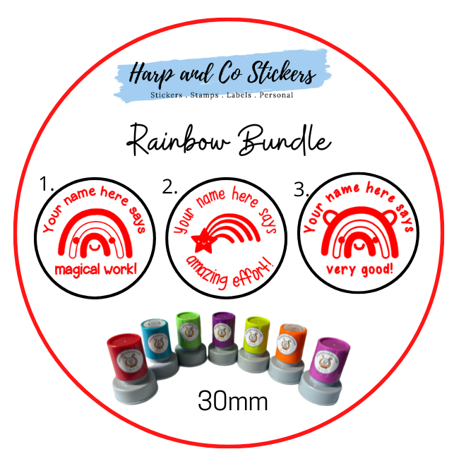 Rainbow Stamp Bundle