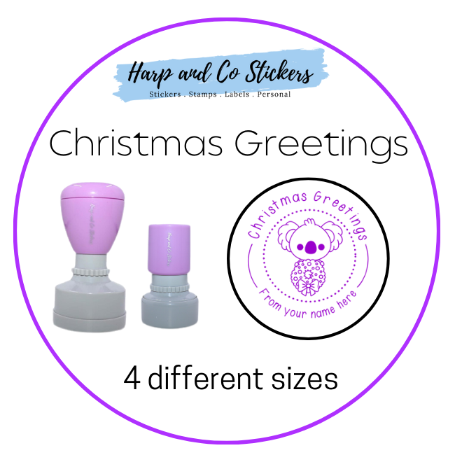 Personalised Merit Stamp - Christmas Greetings