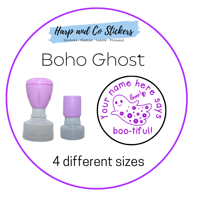 Personalised Merit Stamp - Boho Ghost