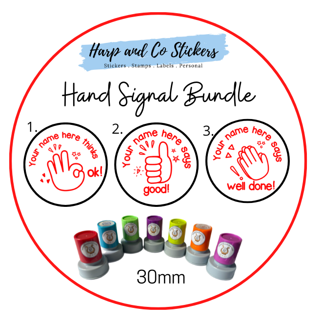 Hand Signal Stamp Bundle