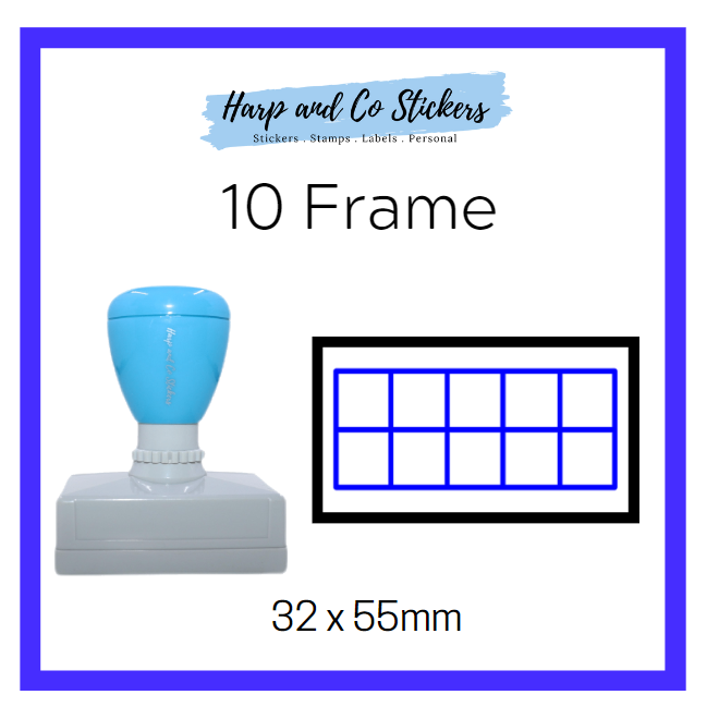 Rectangle 32 x 55mm stamp - 10 Frame