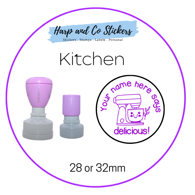 28 or 32mm Personalised Merit Stamp - Kitchen