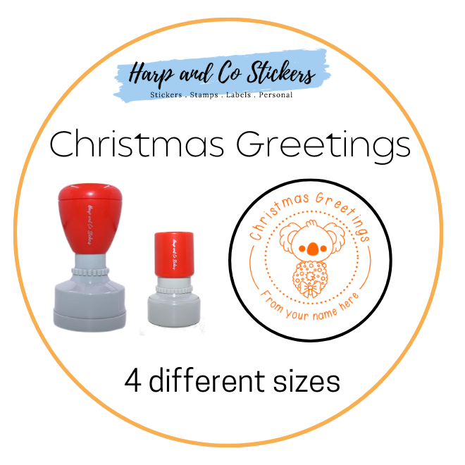 Personalised Merit Stamp - Christmas Greetings