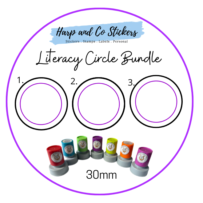 Literacy Circle Stamp Bundle
