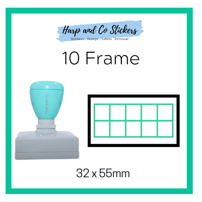 Rectangle 32 x 55mm stamp - 10 Frame