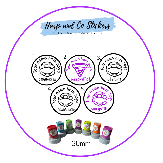 5 Turtle and Friends Stamp Bundle