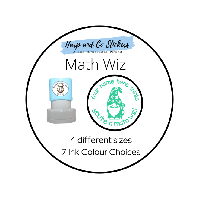 Math Wiz — Harp & Co Stickers