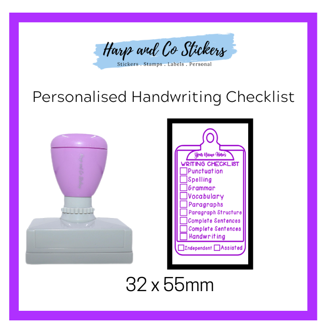 Personalised Writing Checklist