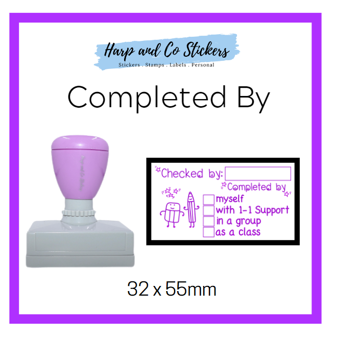 Completed by — Harp & Co Stickers