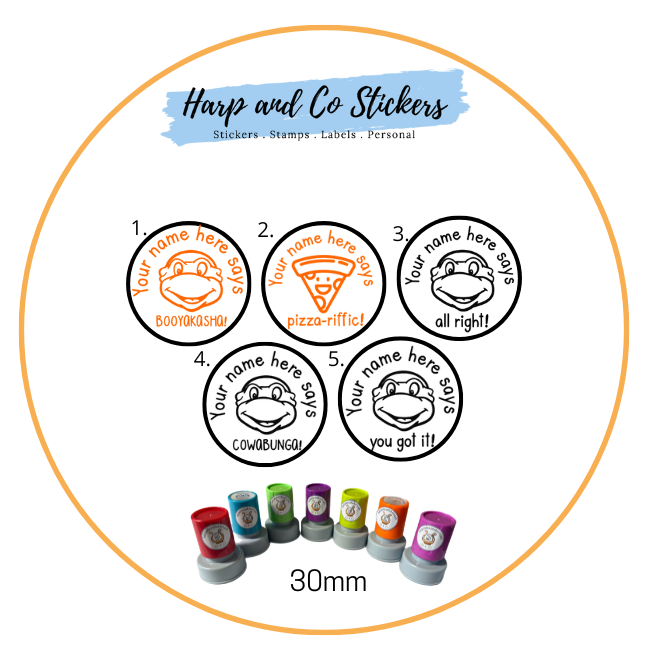 5 Turtle and Friends Stamp Bundle