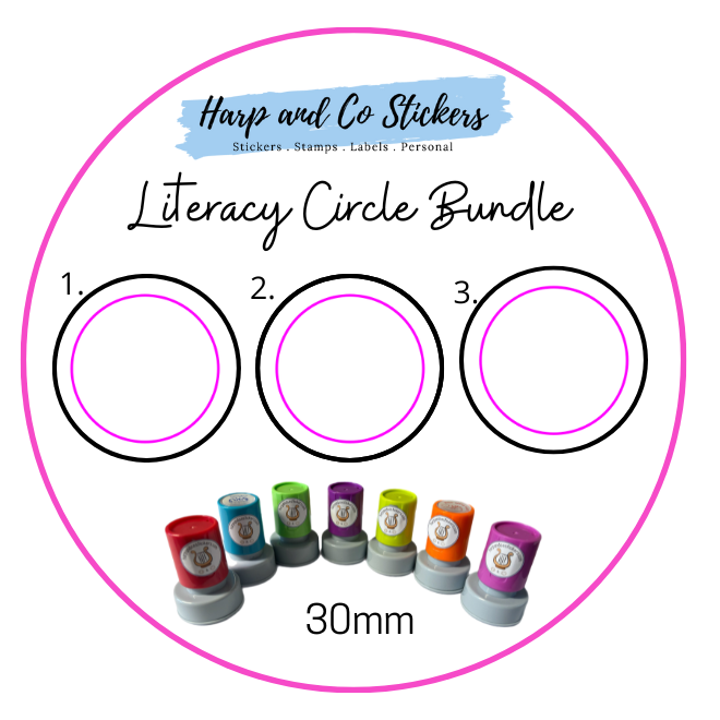 Literacy Circle Stamp Bundle