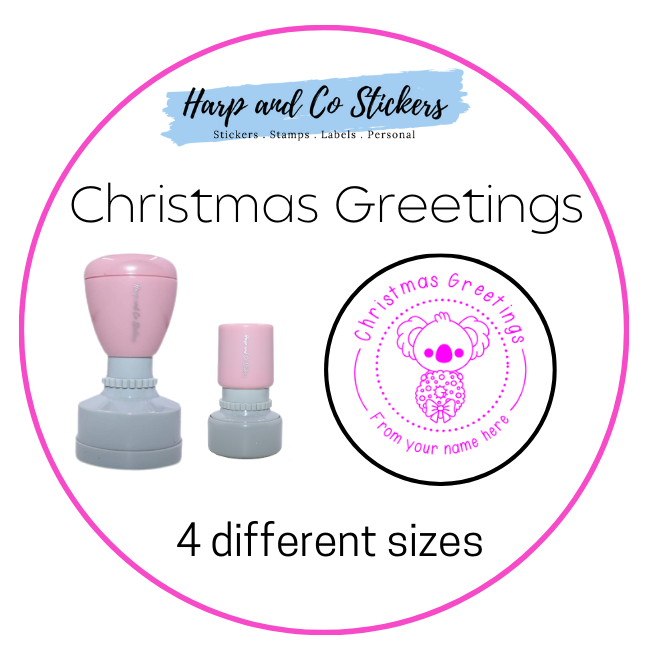 Personalised Merit Stamp - Christmas Greetings