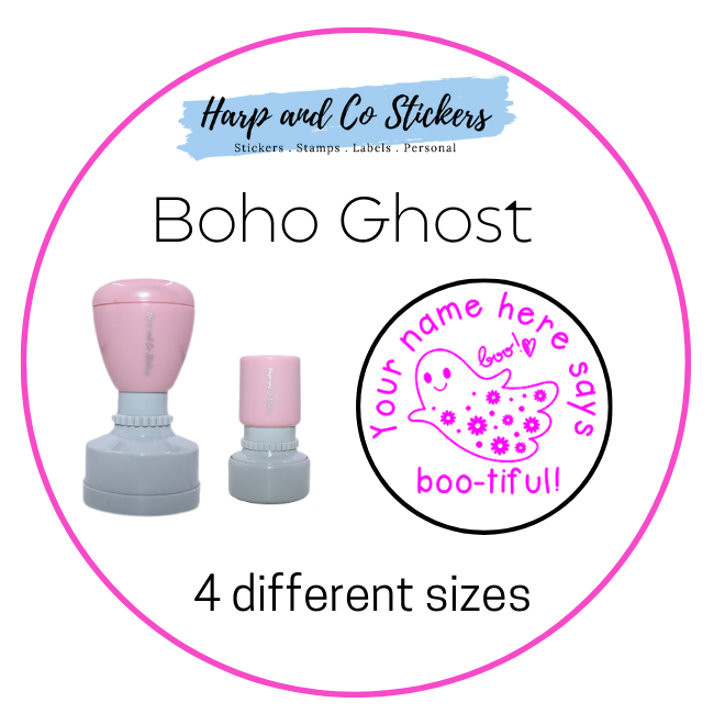 Personalised Merit Stamp - Boho Ghost