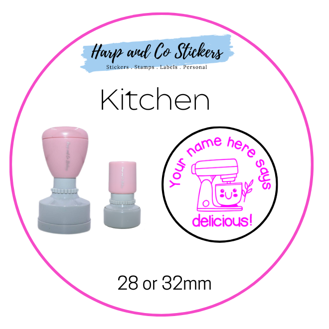 28 or 32mm Personalised Merit Stamp - Kitchen