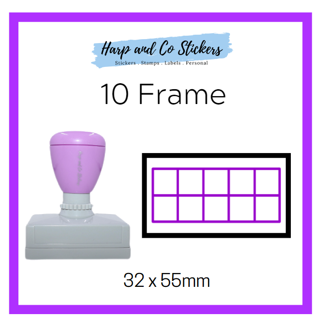 Rectangle 32 x 55mm stamp - 10 Frame