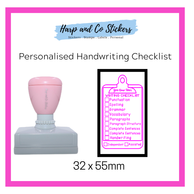 Personalised Writing Checklist