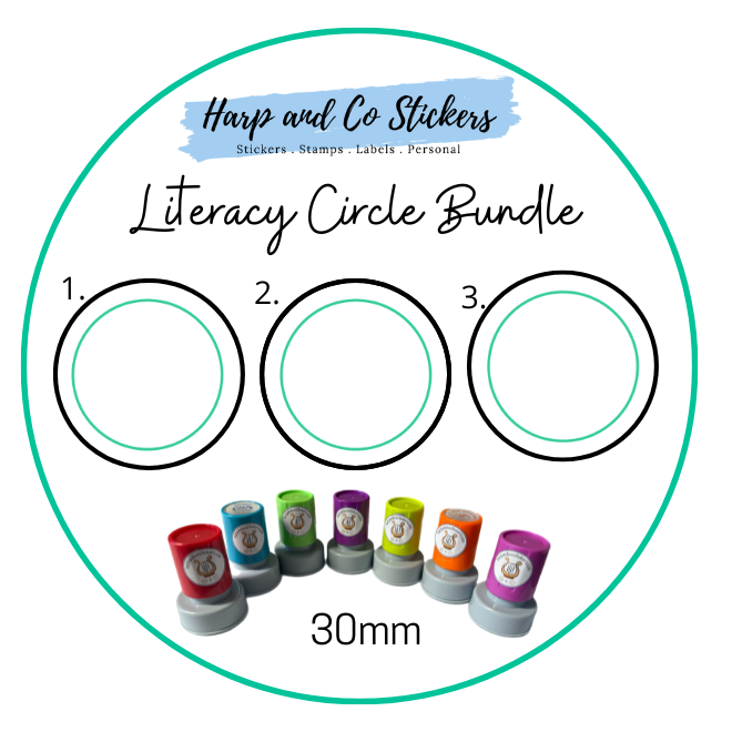 Literacy Circle Stamp Bundle