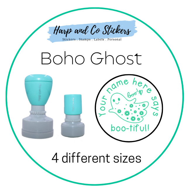 Personalised Merit Stamp - Boho Ghost