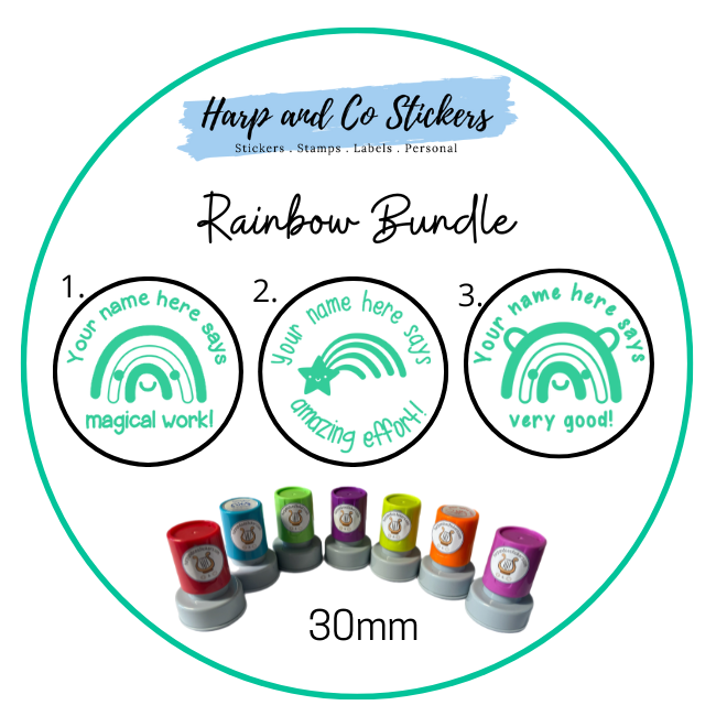 Rainbow Stamp Bundle