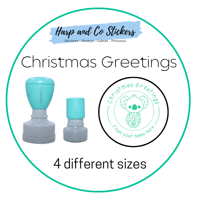 Personalised Merit Stamp - Christmas Greetings