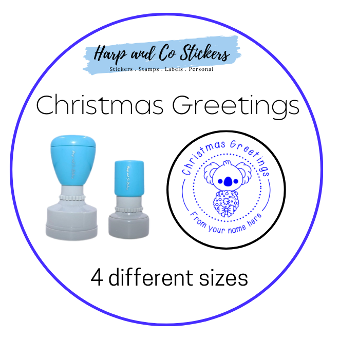 Personalised Merit Stamp - Christmas Greetings