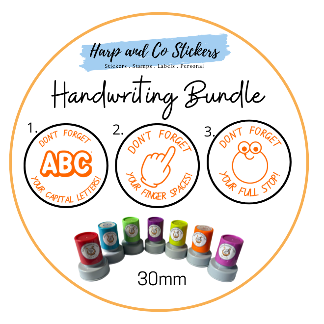 Hand Writing Stamp Handwriting Stamp Bundle — Harp & Co Stickers