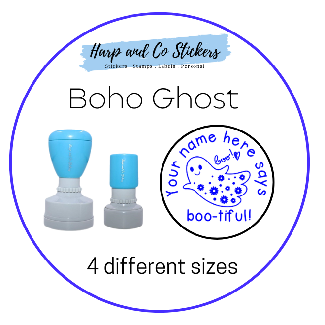 Personalised Merit Stamp - Boho Ghost