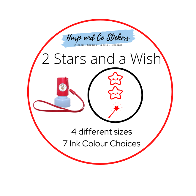 2 Stars and a Wish — Harp & Co Stickers