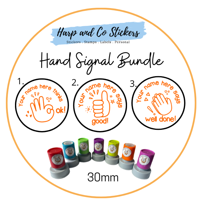 Hand Signal Stamp Bundle