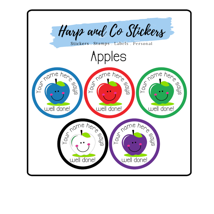 Personalised stickers - Apples